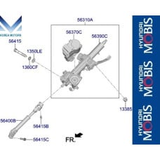 mobis steering column shaft hyundai sonata 2018-23